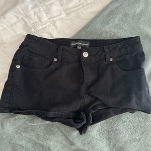 black small shorts